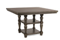 Caswell Counter Table Dark Gray Dark Gray Wood