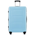 2 Piece Luggage Set With Bags Expanable Spinner Wheels Abs Lightweight Suitcase With Tsa Lock 20Inch 28Inch Light Blue Abs