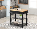 Black Kitchen Island Black Solid Wood Mdf