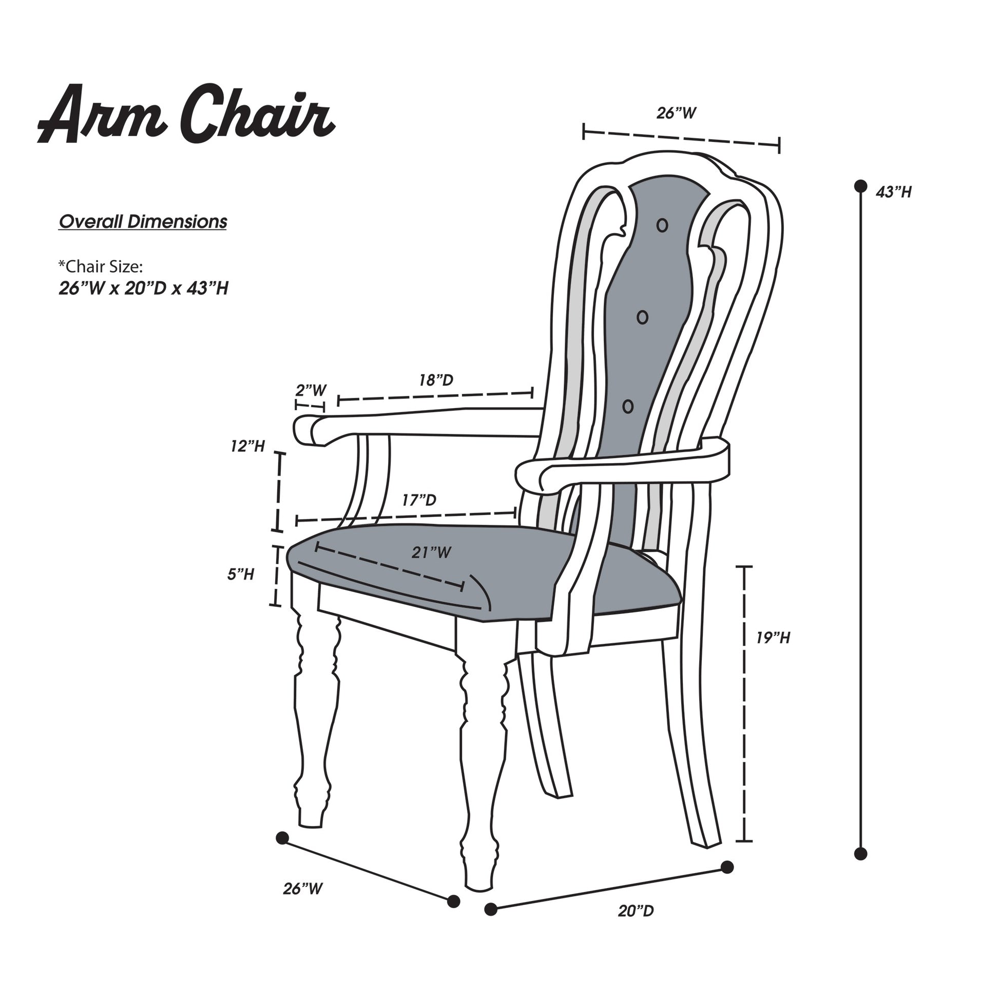 Antique White Set Of 2Pc Dining Arm Chairs Upholstered Tufted Unique Design Chairs Back Cushion Seat Dining Room Antique White,Grey Dining Room Contemporary,Transitional Dining Chairs Rubberwood Tufted Back Solid Wood