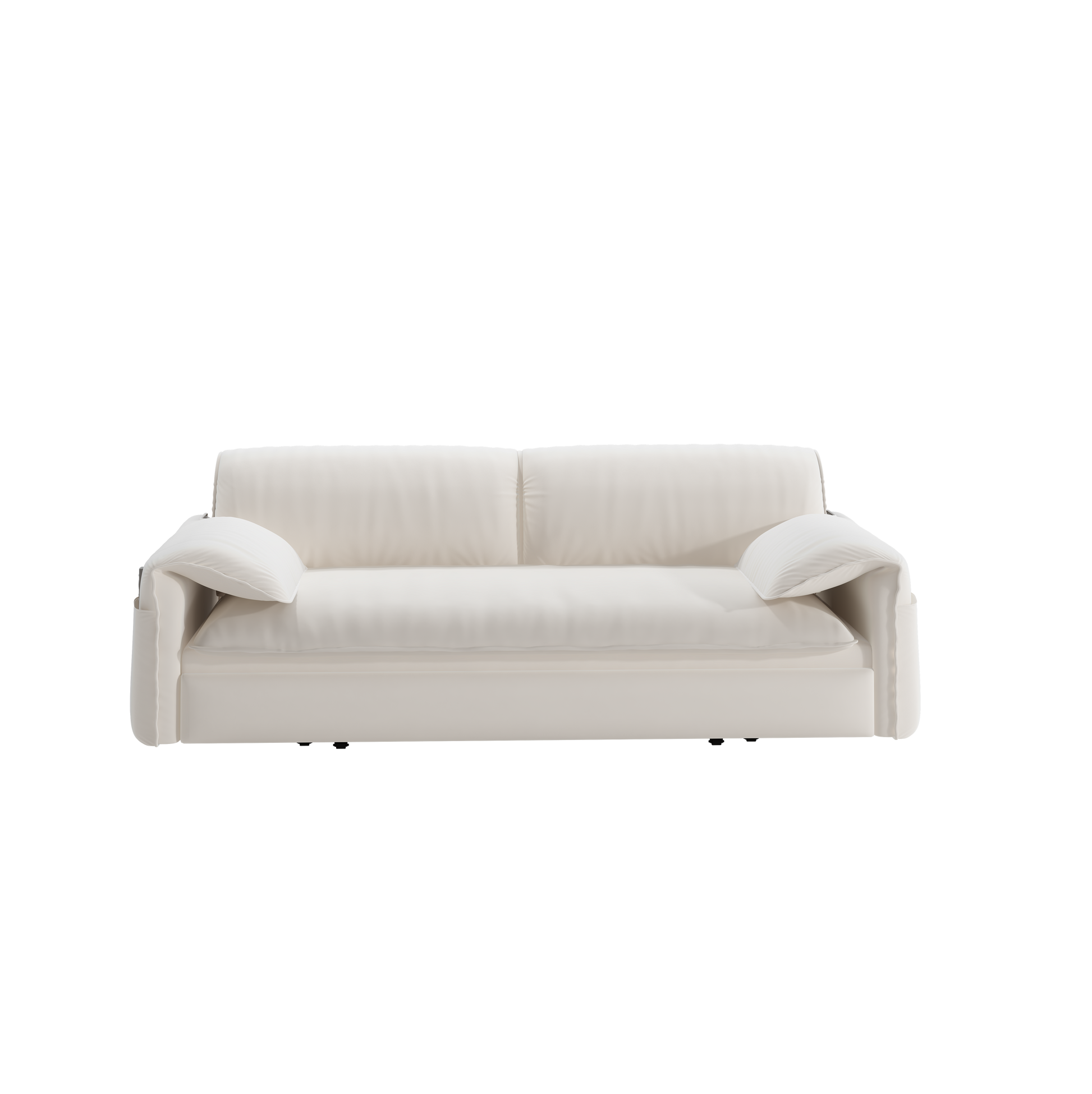 63.8" Queen Pull Out Sofa Bed, 3 In 1 Convertible Sleeper Sofa With Side Storage,Multi Functional Velvet Loveseat Bed For Living Room,Bedroom,Apartment,Office,Beige Old Sku:W1885122051 W1885P154637