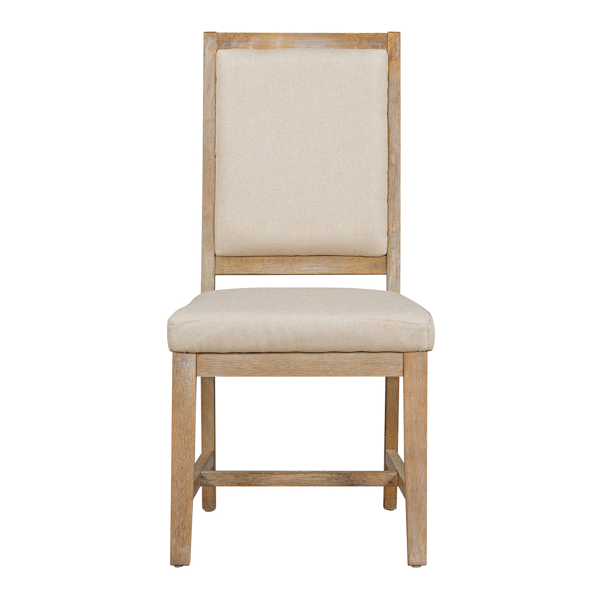 Retro Style Dining Chair Set With 4 Upholstered Chairs For Dining Room And Living Room Natural Wood Wash Natural Wood Wash Solid Wood Mdf