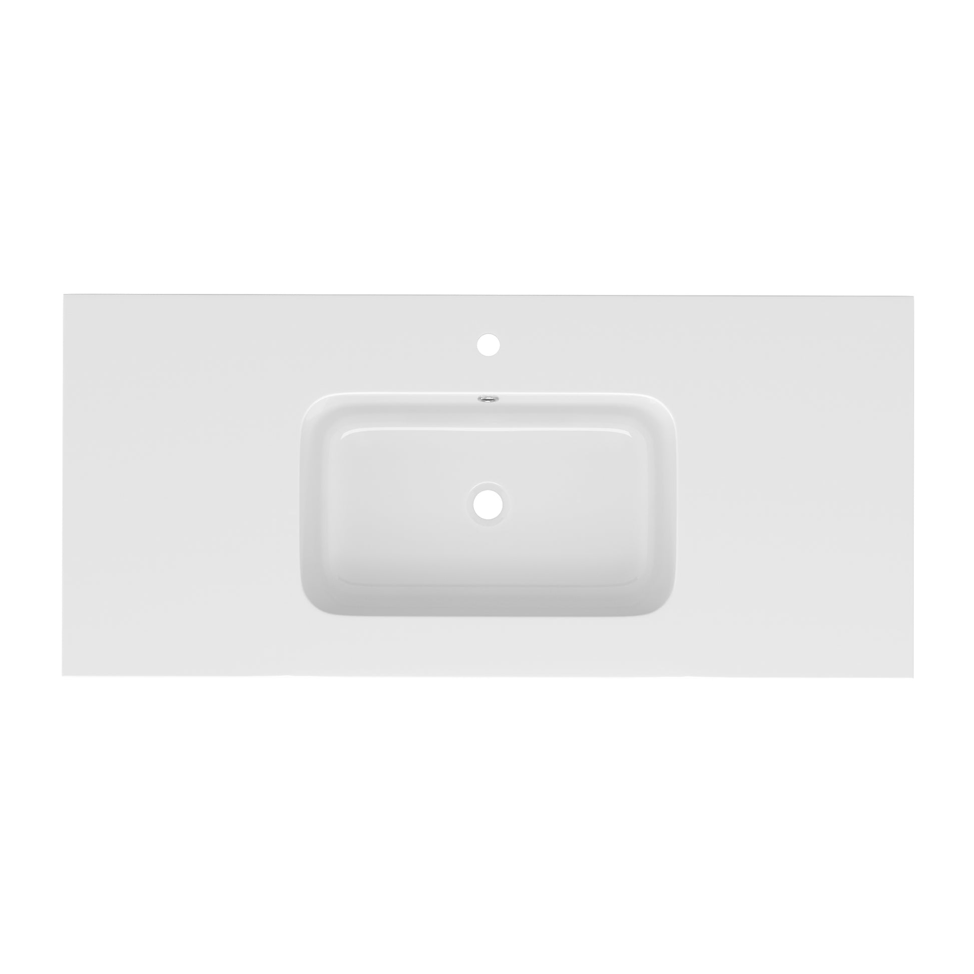 48 Inch Solid Surface Vanity Top With Sink Drop In Countertop For Bathroom Kitchen Cabinet 1 Faucet Hole Not Include Cabinet White Bathroom Luxury,Modern Solid Surface Solid Surface