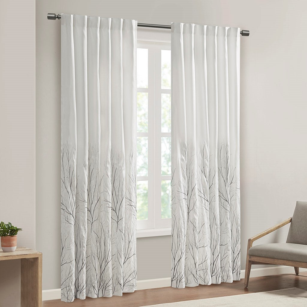 Curtain Panel White Polyester