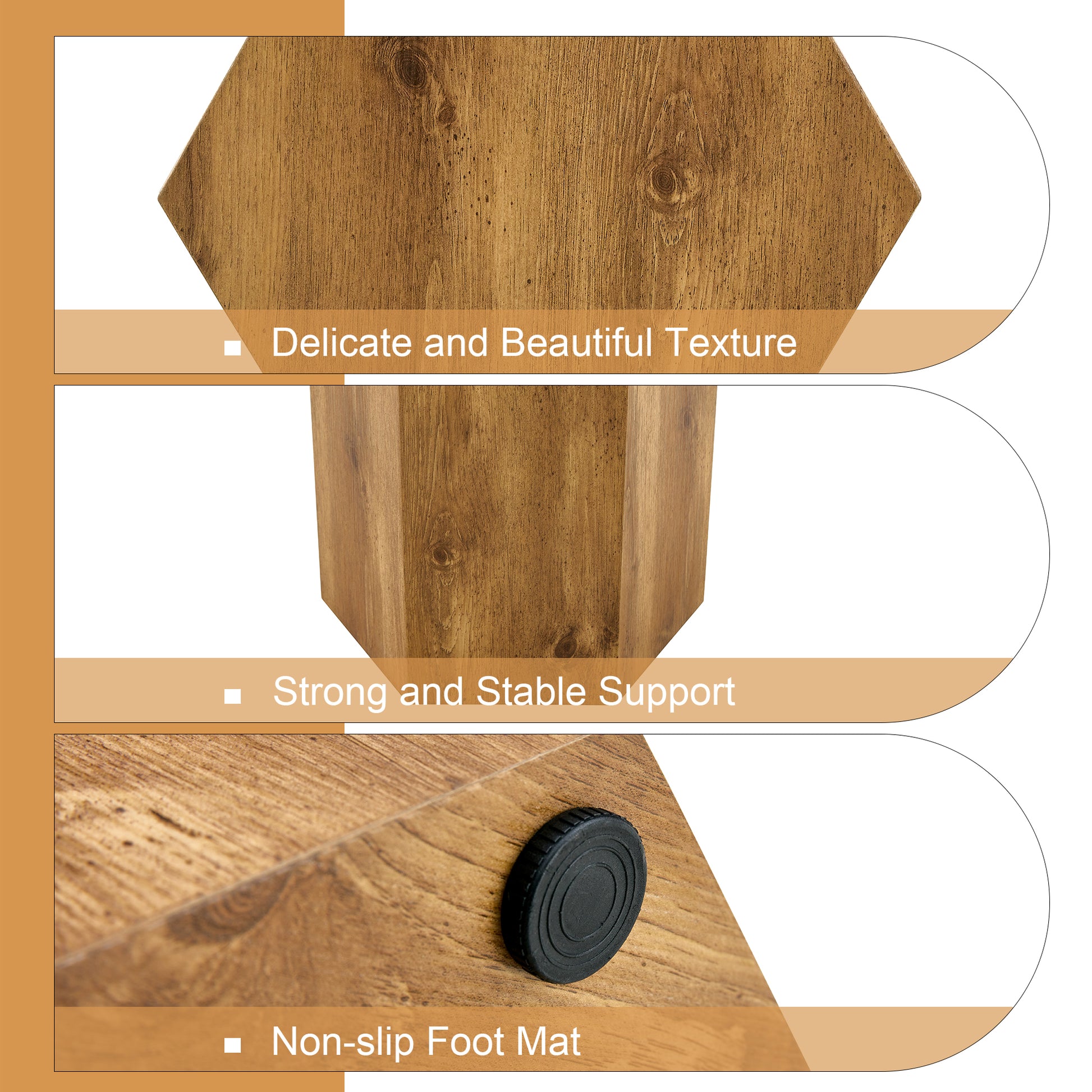 Modern Mdf Coffee Table, With Complex Texture Patterns, Style And Texture Coffee Table To Redefine Your Interior Decoration And Enhance Your Living Space, Stylish And Durable Design Wood Mdf