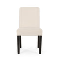 Dining Chair Beige Fabric