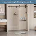 Stainless Steel Shower Door Hardware & Handles, 24D210 60Mb P Matte Black Stainless Steel