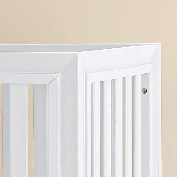 Wooster Convertible Crib In Pure White White Wood