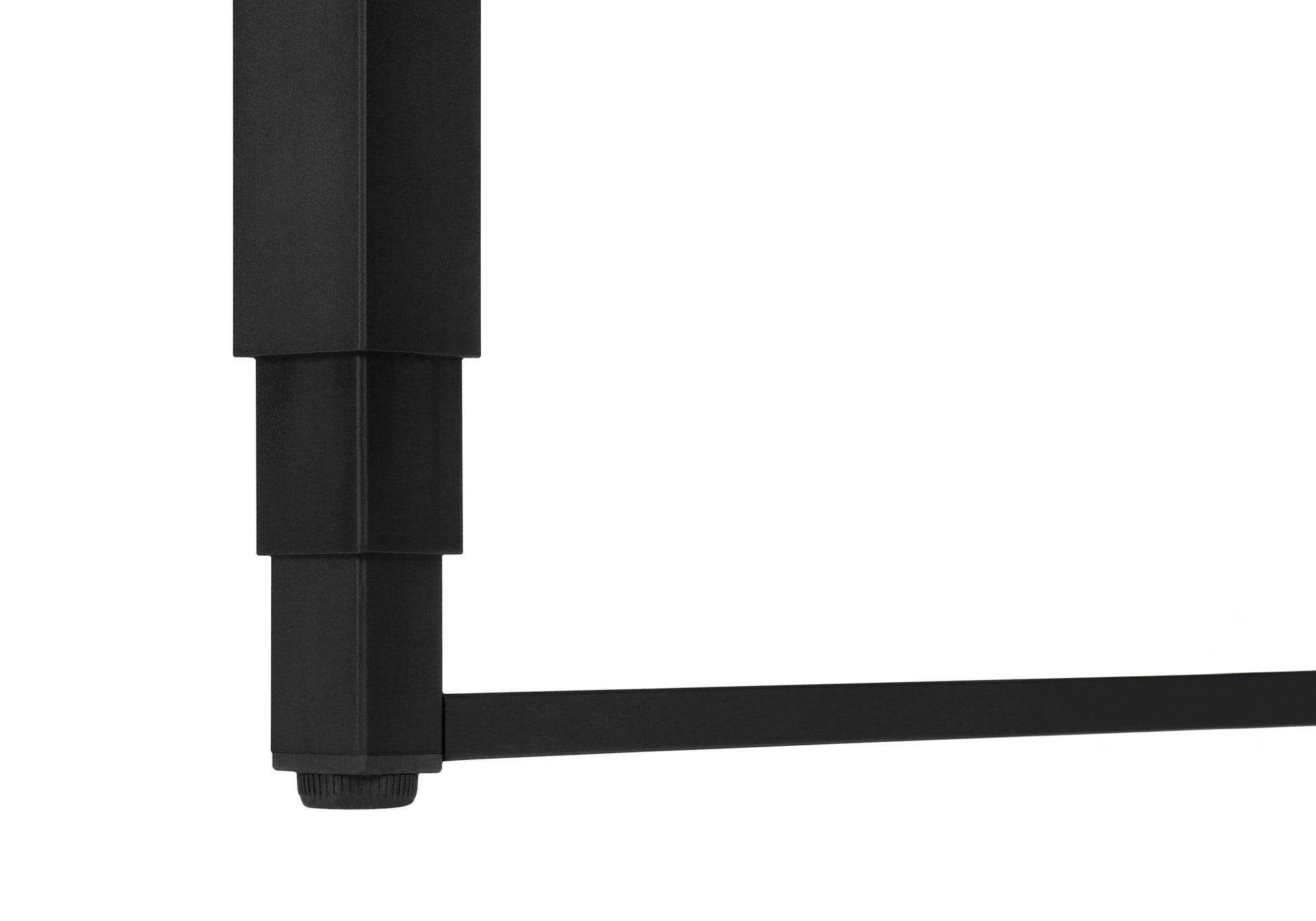 Computer Desk, Home Office, Standing, Adjustable, 48"L, Work, Laptop, Black Laminate, Black Metal, Contemporary, Modern Black Particle Board