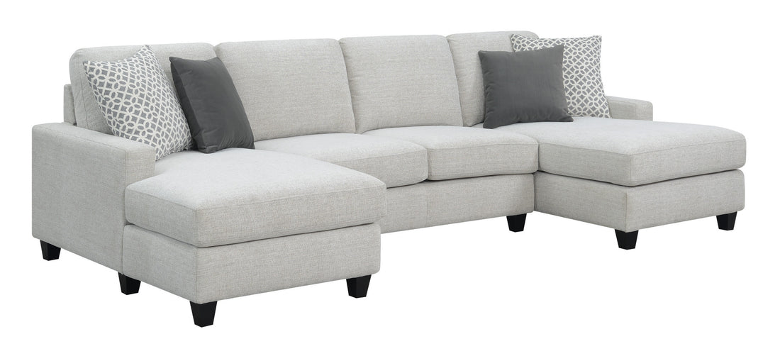 Ranger Gray Chaise Sectional Gray Foam Engineered Wood 4 Seat