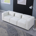 Modular Sofabeige Chenille Fabric, Simple And Grand, The Seat And Back Is Very Soft. This Is Also A Knock Down Sofa Beige Chenille 3 Seat