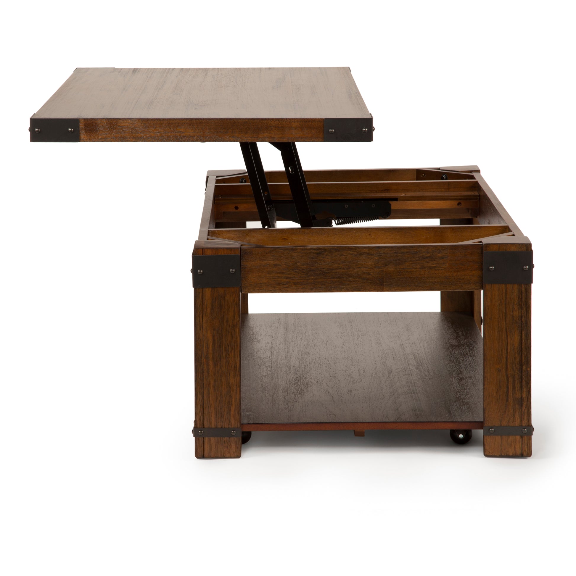 Arusha Lift Top Cocktail Table Cherry Solid Wood Mdf