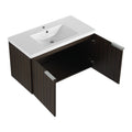 82 Inch Soft Close Doors Bathroom Vanity With Sink, A Small Storage Shelves, 36