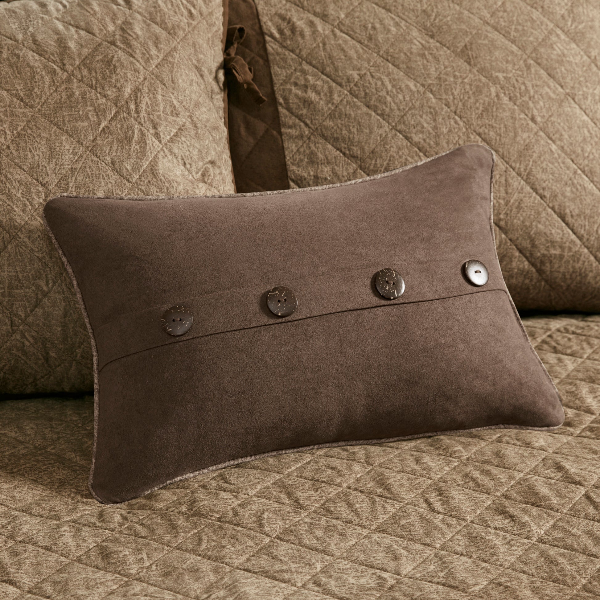 6 Piece Reversible Daybed Cover Set Brown Daybed Brown Microfiber