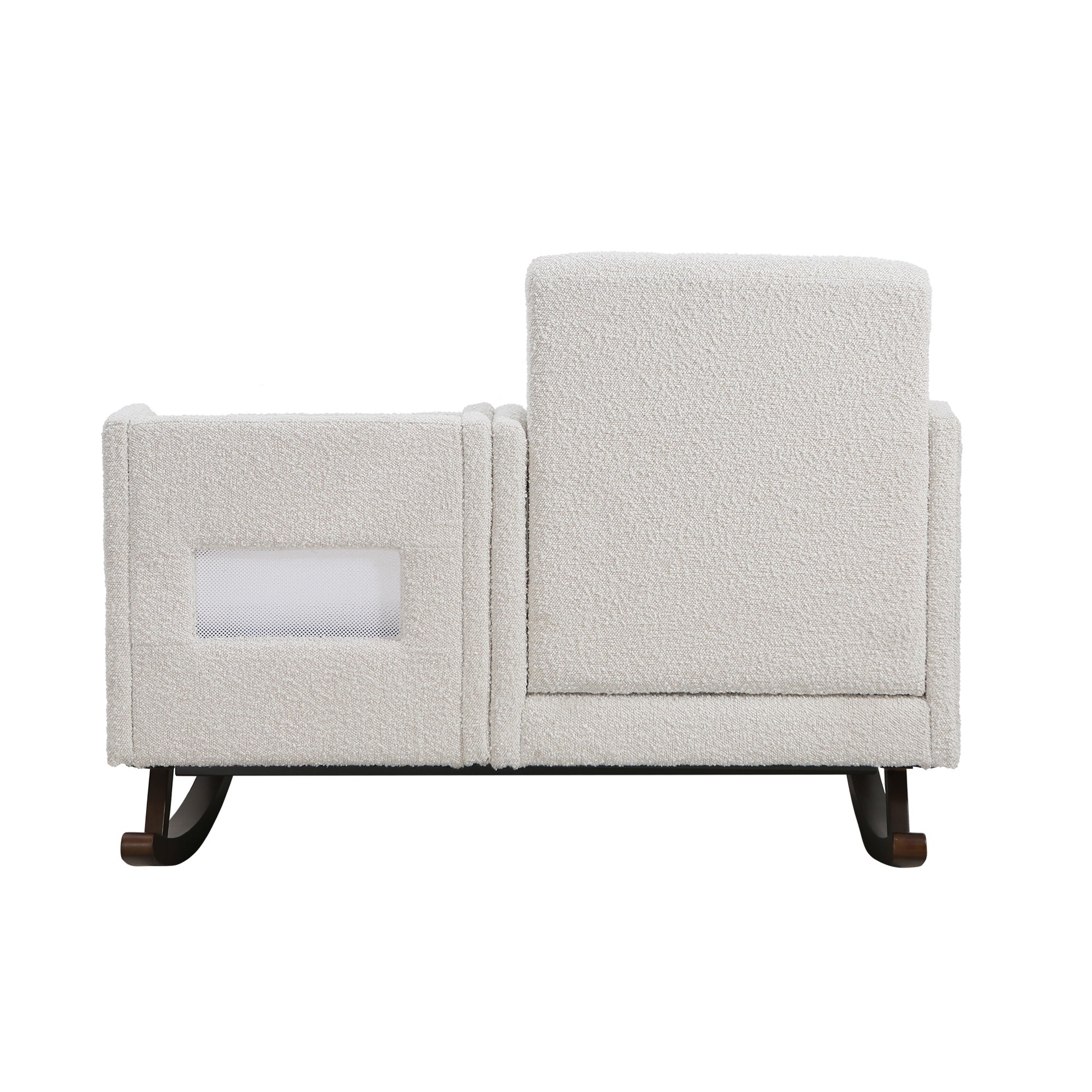 Emerson Nursery Rocker In Cream Boucle Cream Fabric