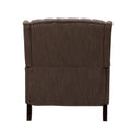 One And Half Seater Recliner Brown Fabric