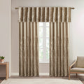 Faux Silk Embroidered Window Valance Tan 50X18