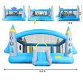 Multifunctional Jump 'N Slide Inflatable Bouncer For Kids Complete Setup With Blower 198