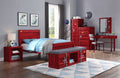 Red 1 Door Wardrobe With Container Lock Red Bedroom Iron