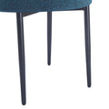 Dining Chair Set Of 2 Blue Fabric