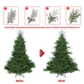 9Ft Christmas Tree Simulate Nature Advanced Materials Premium Hinged Spruce Artificial Douglas Firs Tree, Christmas Holiday Party Atmosphere Decoration Year Celebration Pe Pvc Xmas Tree Green