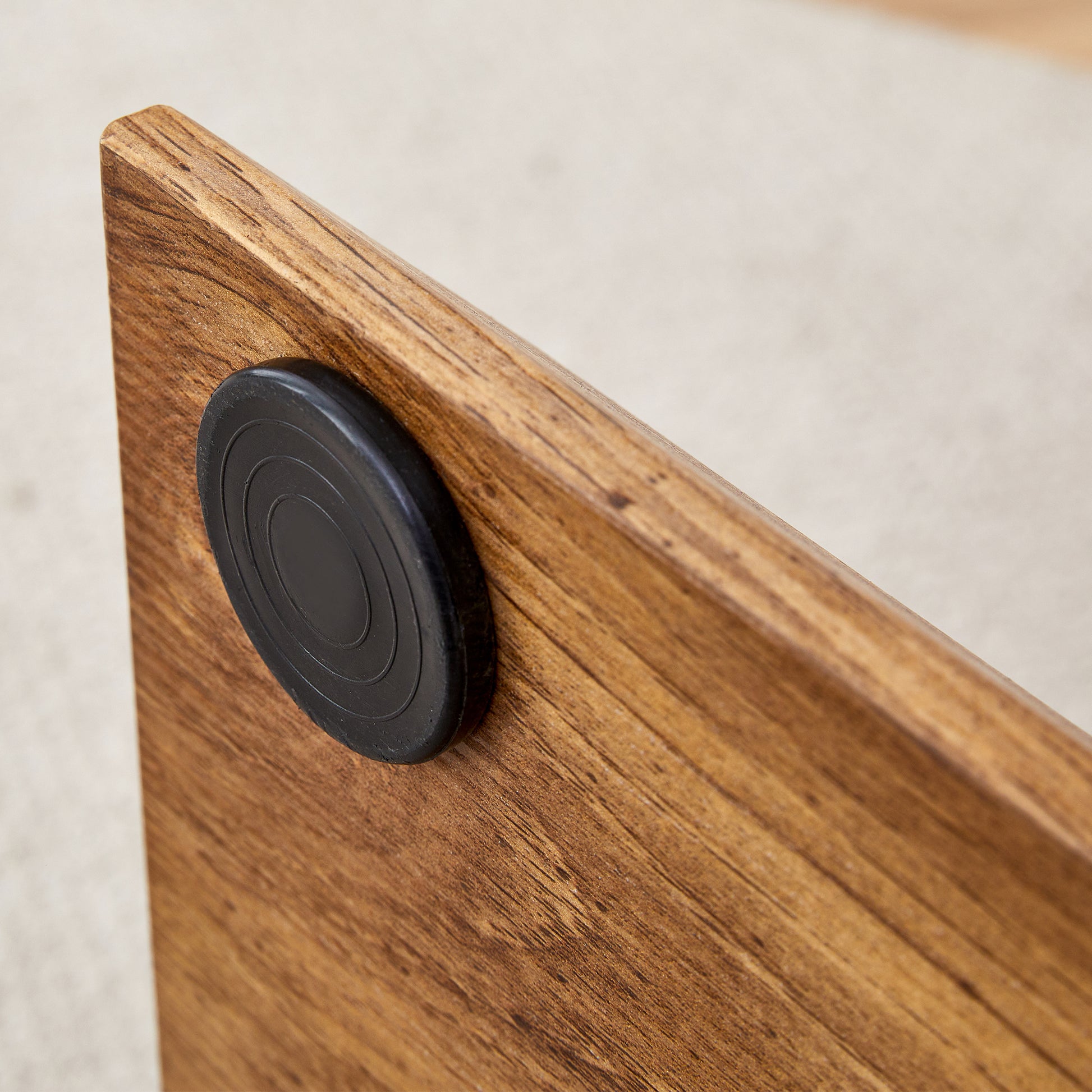 Modern Minimalist Rectangular Glass Table With 0.39 "Tempered Glass Top And Mdf Wood Grain Sticker Legs, Suitable For Entrance And Living Room. Transparent Glass