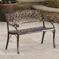 Tahoe Cast Bench Copper Aluminium