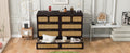 Queen Murphy Bed With Large Drawers,Espresso Queen Espresso Plywood