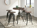 Sparrow Round Crank Table Dark Brown Dark Brown Iron