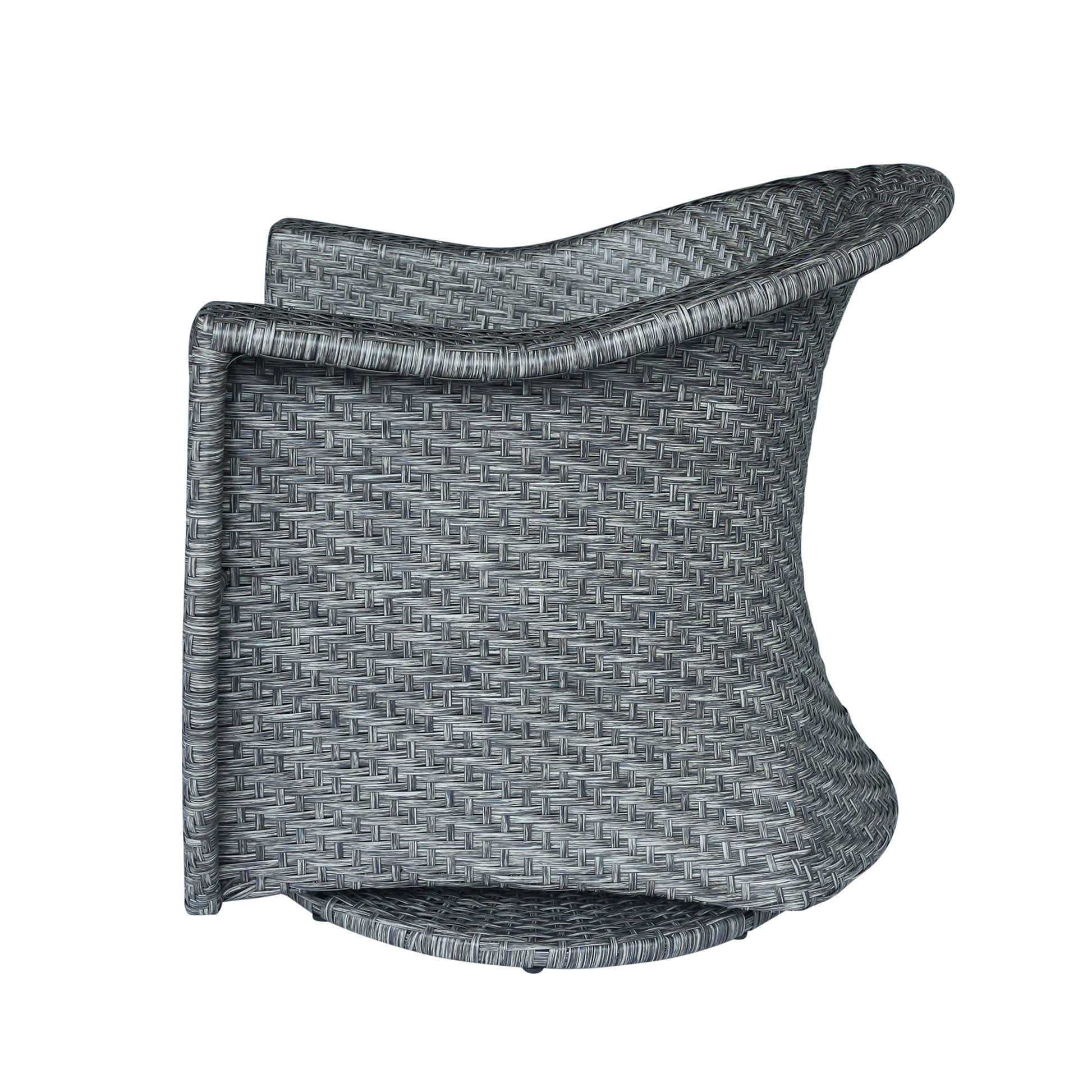 Larchmont Swivel Chair Grey Black Fabric