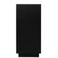 Storage Cabinet With Acrylic Door For Living Room, Dining Room, Study Black Particle Board