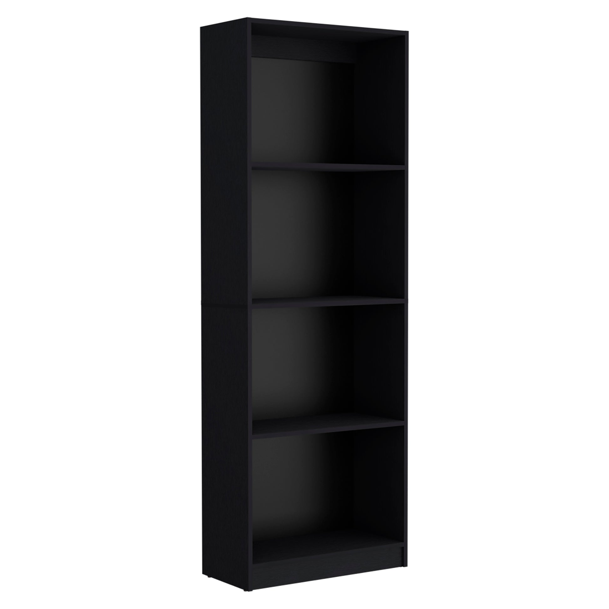 Lainor 3 Piece Home Bookcase Set, 74" Wide With 13 Shelvesliving Room Set Set Black Black Particle Board