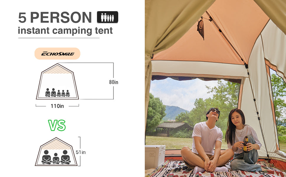 Colorful Striped Color Coordinated Inner Opening Umbrella Tent Champagne Polyethylene