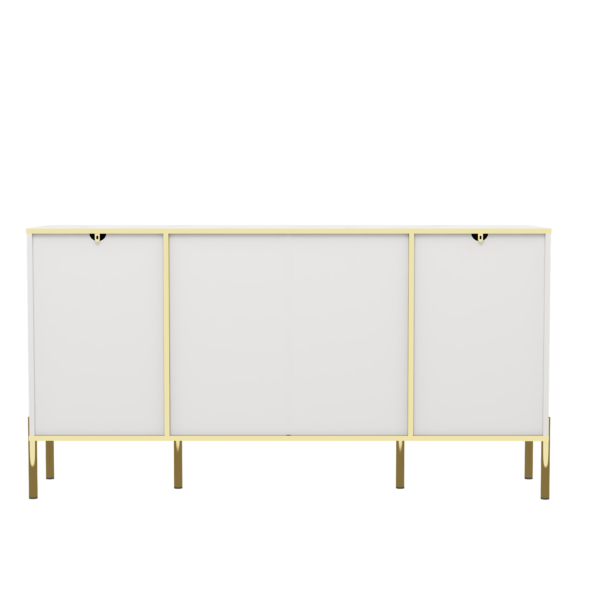 Four Doors And Two Drawers,Modern Sideboard Buffet Cabinet Storage Cabinet For Living Room,Kitchen,Dining Room,Hallway,White White White Dining Room Modern Drawers Included Mdf,Particle Board