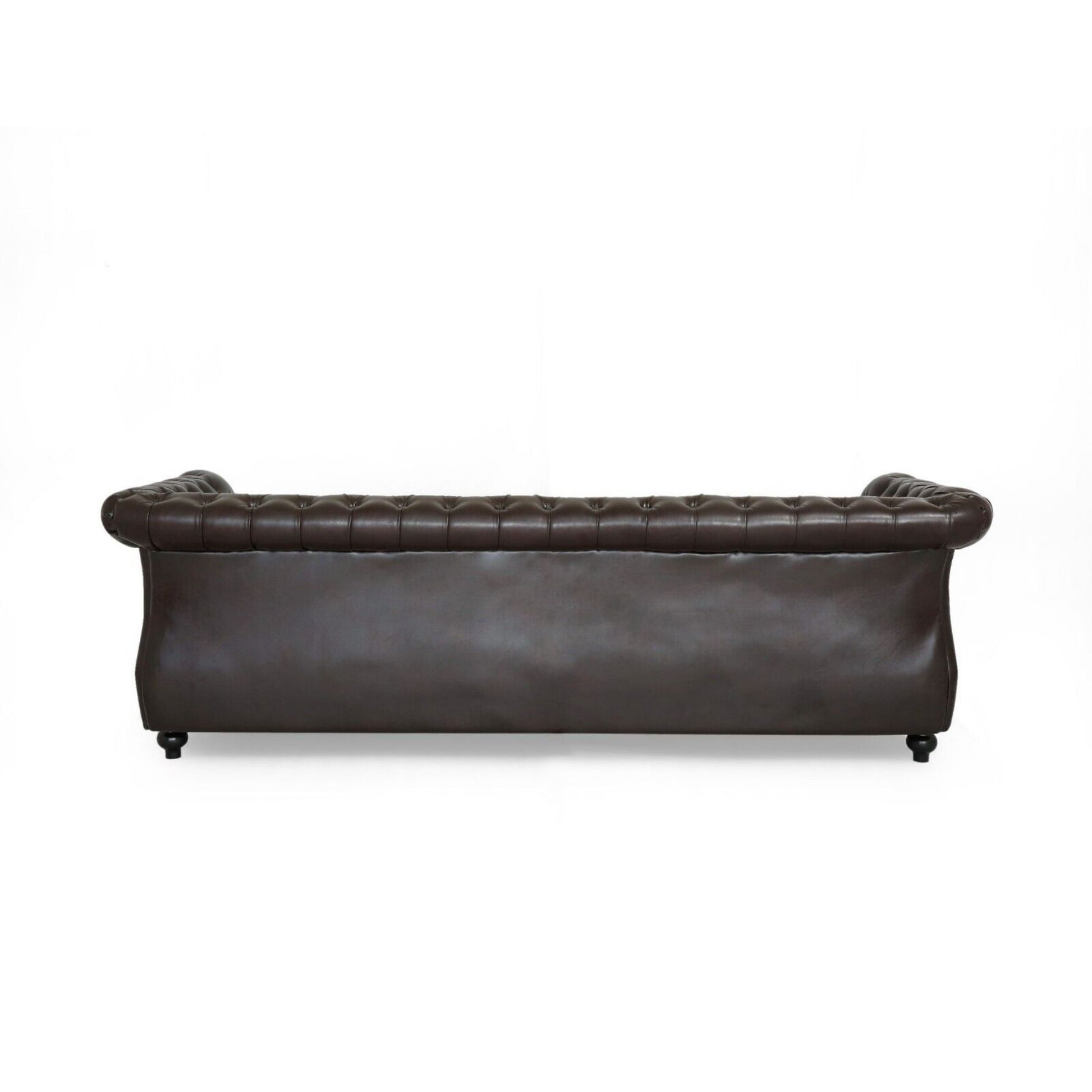 Contemporary Dark Brown 3 Seater Sofa, Combining Modern Chic With Timeless Elegance, A Stylish And Inviting Addition To Your Living Space, Perfect For Relaxing, Unwinding, And Enhancing Home'S Warmth Brown Velvet Wood Primary Living Space Medium Soft