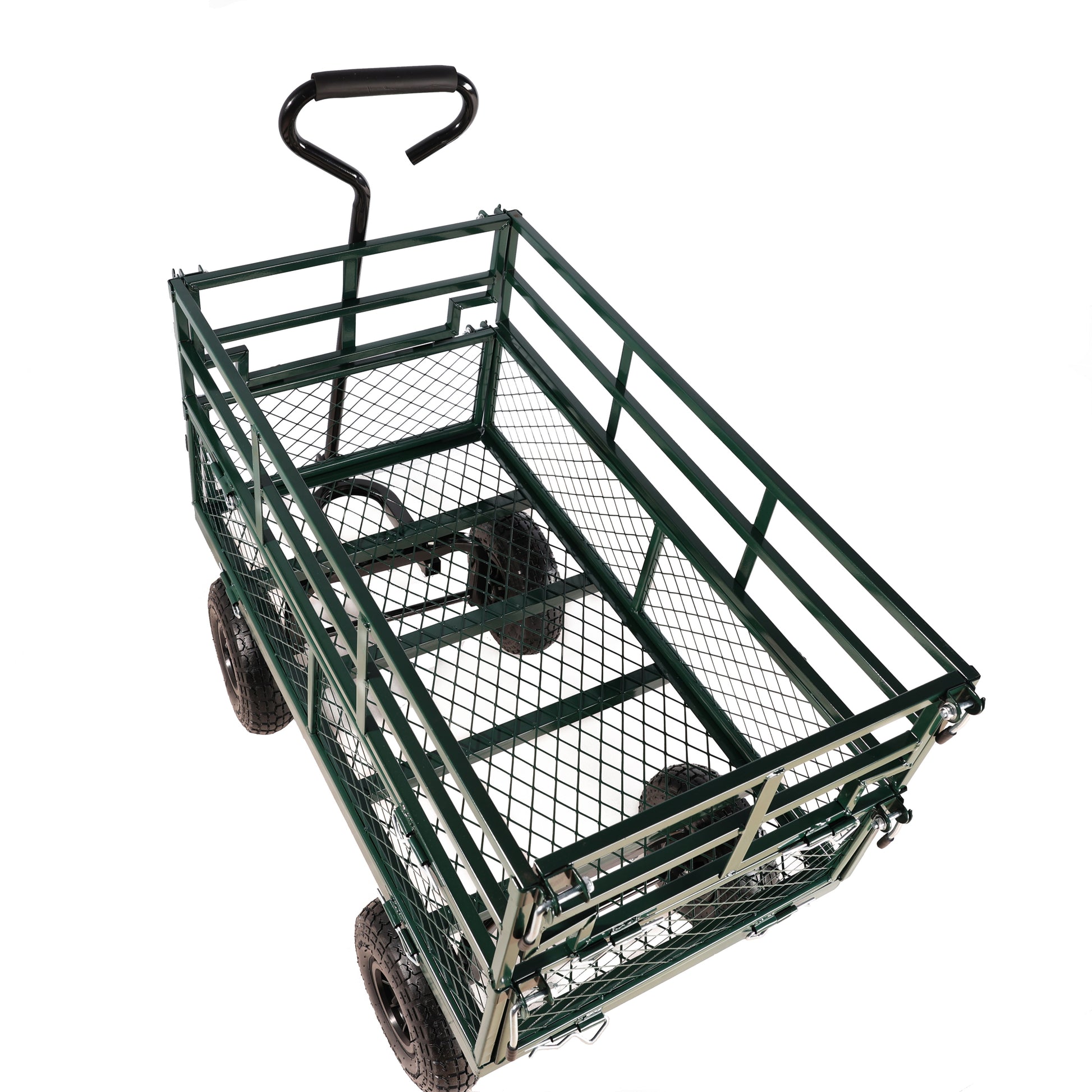 Wagon Cart Garden Cart Trucks Make It Easier To Transport Firewood Green Garden & Outdoor Metal