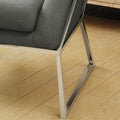 Modern Chair Grey Fabric