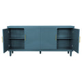 70.07''Large Size 4 Door Cabinet, Same As Living Room, Kitchen, Bedroom, Hallway ,Olive Green,Navy Blue,Peacock Blue Olive Green Solid Wood Mdf