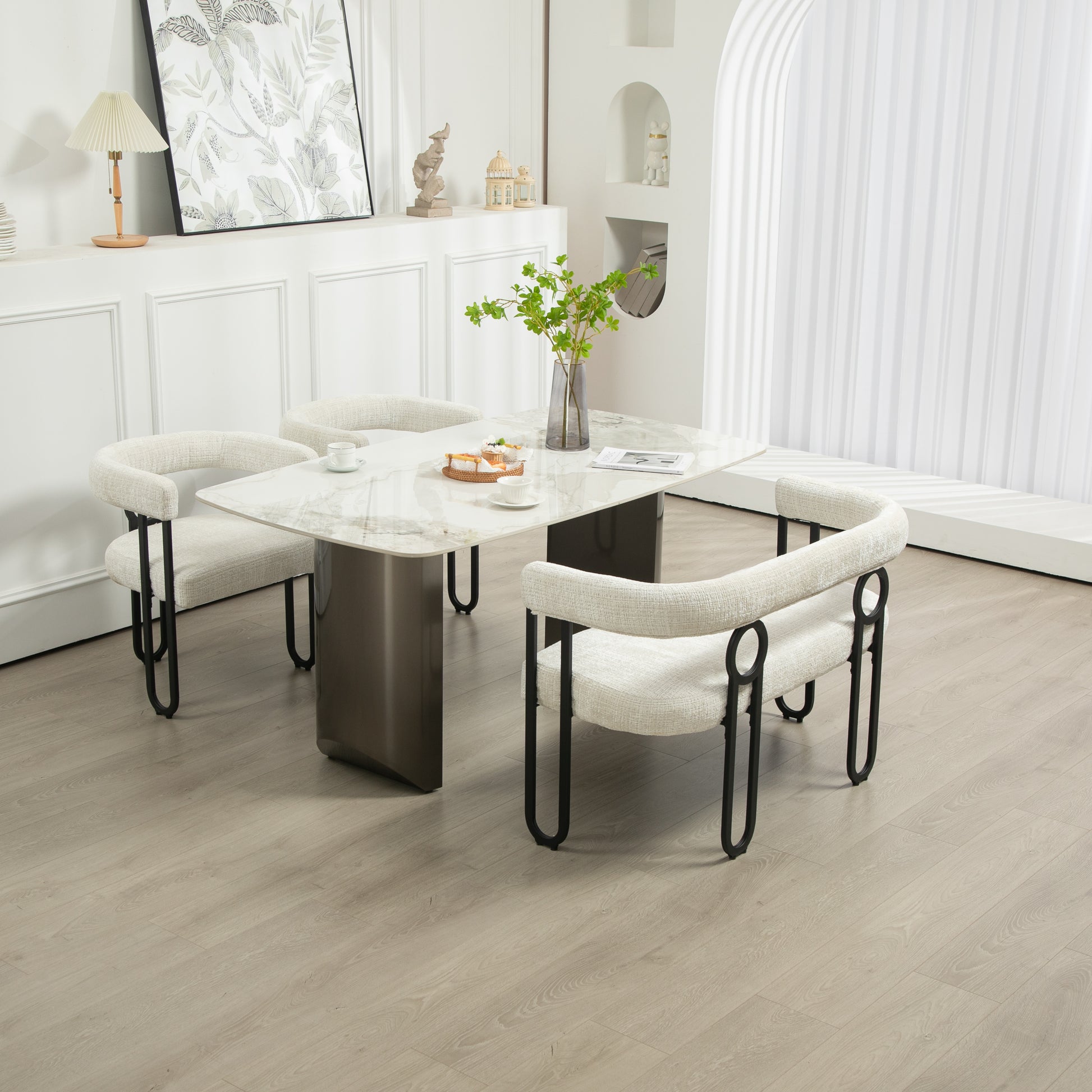 Coolmore Modern Loveseat 2 Seater Sofa Chenille Fabric Couch With Arms And Metal Legs For Living Room, Home Office, Studio Beige Chenille Beige Primary Living Space Soft Foam Chenille