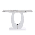 Modern Simple Glossy White Rectangular Counter Bar Table 47.24