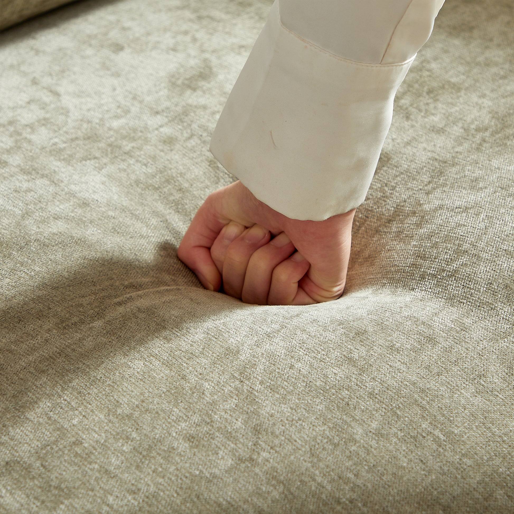 Mh88" Modern Living Room Sectional, Wide Living Room Sectional, Stylish Chenille Triple Sectional With Extra 2 Pillows, Thickly Padded Seat And Back And Armrests For Apartment, Living Room Light Green Chenille Wood Primary Living Space Pine Foam Fabric 3