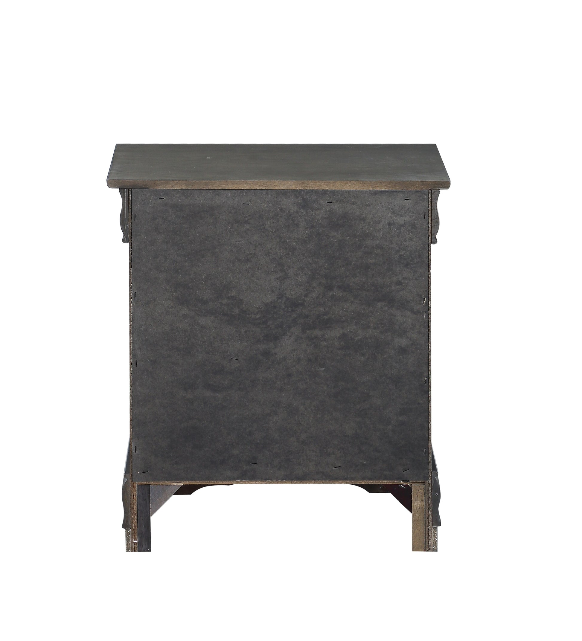 Dark Grey 2 Drawer Nightstand Grey 2 Drawers Bedroom Rectangle Drawers Particle Board Mdf