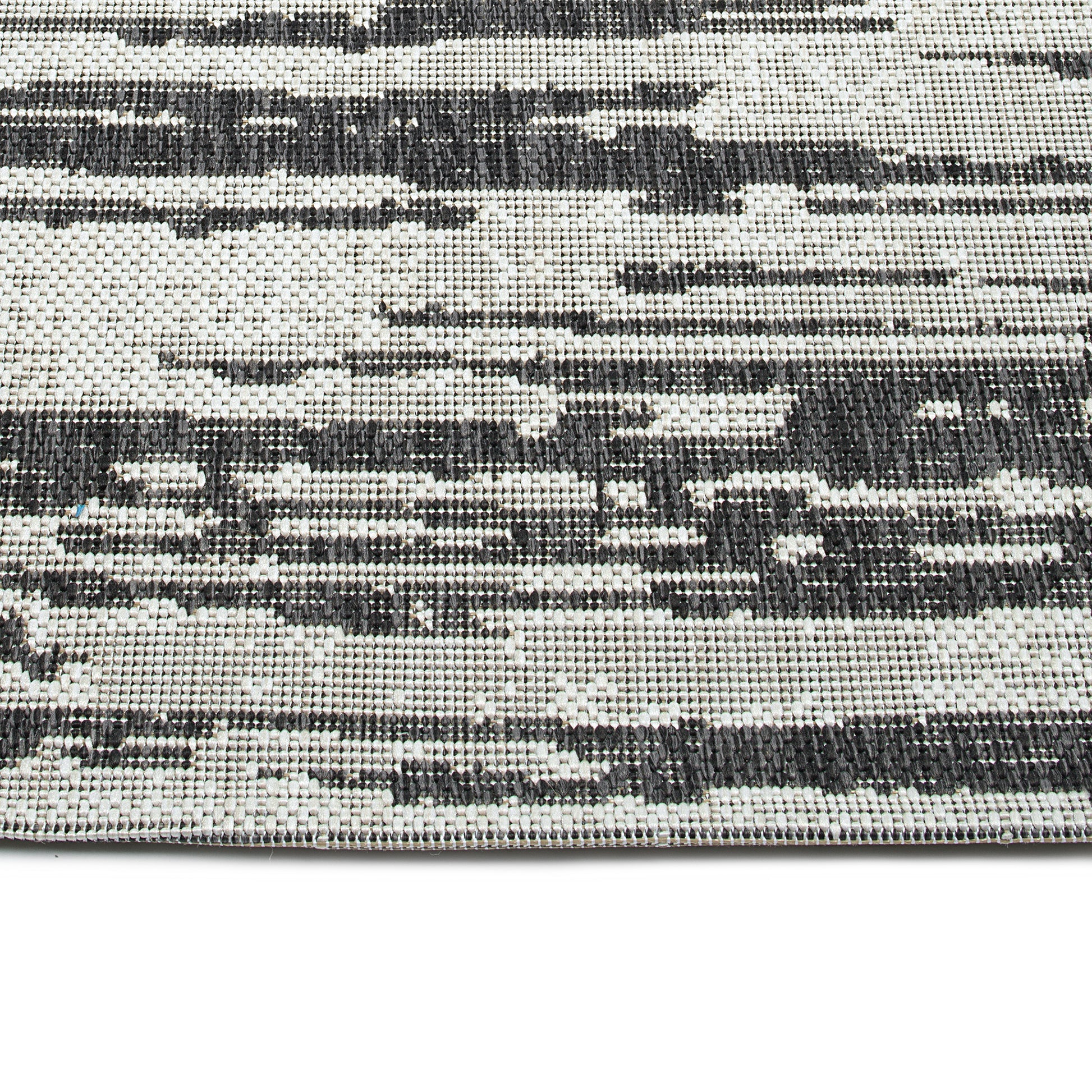 Modern, Abstract, Textured Cut Pile 3'11" X 5'11" Rectangle Area Rug Charcoal Polypropylene