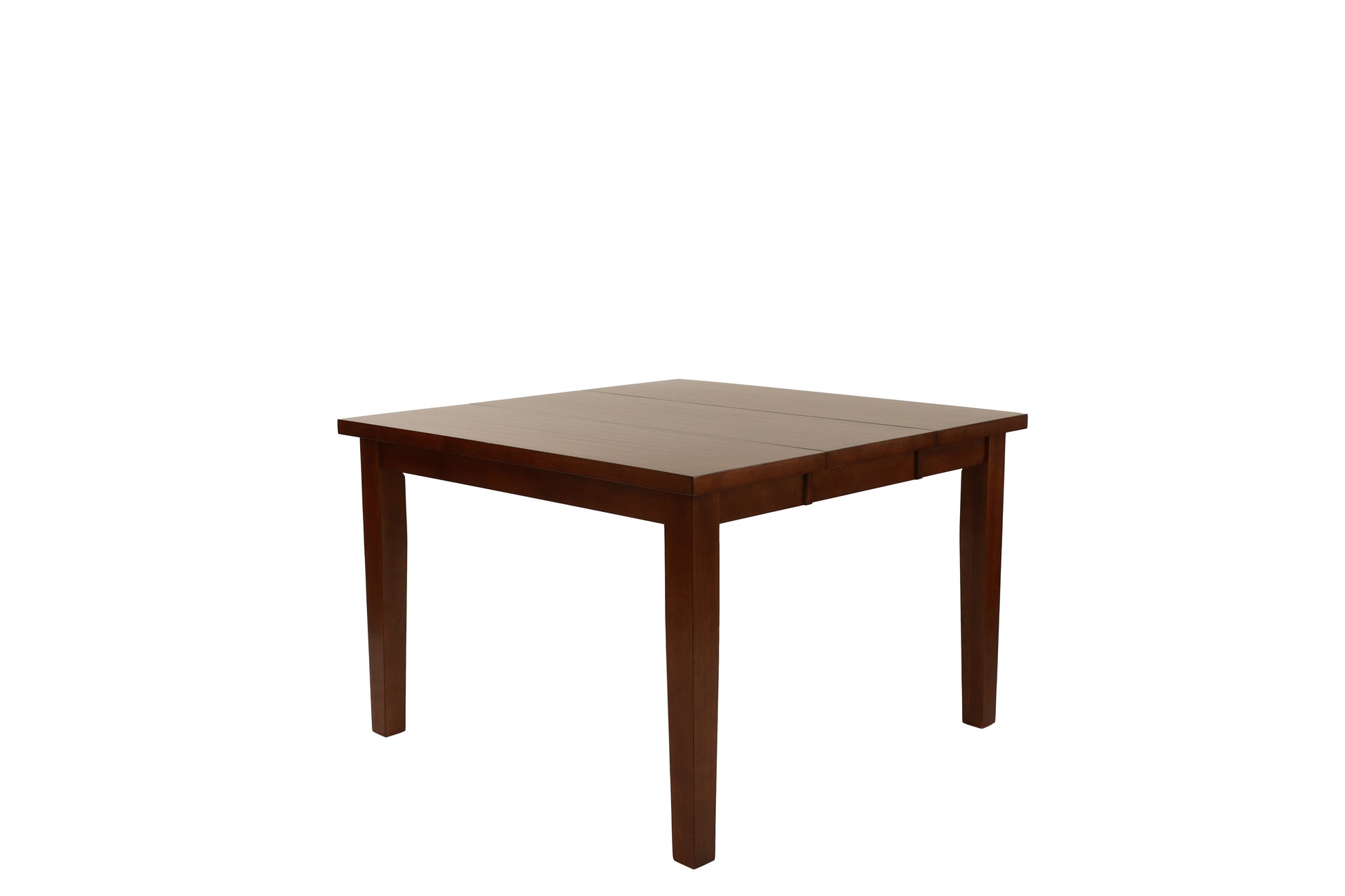 Contemporary Counter Height Dining Table W Leaf 6X High Chairs 7Pc Set Antique Walnut Wood Finish Dining Room Furniture Wood Dining Room Extendable Rubberwood Square Dining Table With Chair Wood Wood Walnut Ladder Back Seats 6 54 Inches Removable Leaf