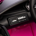 12V Kids Ride On Car W Parents Remote Control,Licensed Lamborghini Aventador Xago,Hydraulic Pressure Door,Slow Start,Early Education,Bluetooth,Adjustable Volume,Mp3,Usb,Led Lights For Kids Aged 2 4. Pink 50 99 Lbs Polypropylene