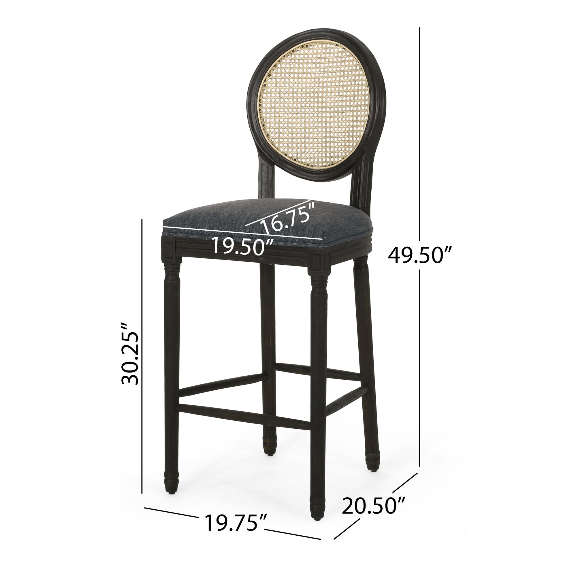 Barstool Natural Beige Wood