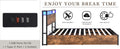 Lift Up Storage Bed Frame, Full Size Bed Frame With Bookcase Headboard & Led Lights, Wooden Platform Bed Frame With Charging Station, No Spring Box Needed, Rustic Brown Box Spring Not Required Full Rustic Brown Metal Brown Bedroom Industrial Bed Frame