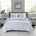 3 Piece Quilt Set White Full Queen Full White Cotton