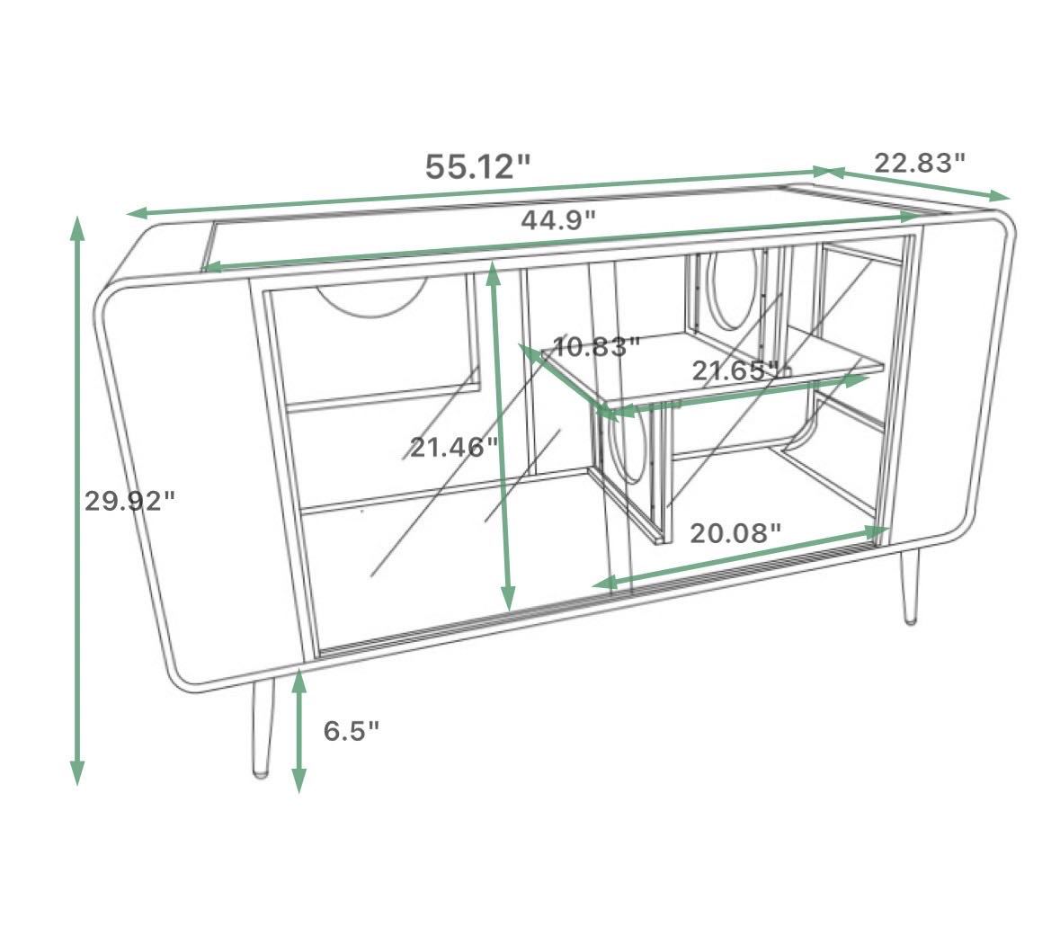 55.12 "Spacious Cat House With Tempered Glass, For Living Room, Hallway, Study And Other Spaces White White Glass Metal