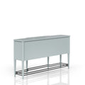 Breakfront Sideboard In A Ocean Finish Light Blue Solid Wood Mdf